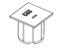 ASA 06029Z00041 Nabíjecí HUB vestavný VERSAPICK, 1xUSB 5V (typ A+C), 42x42mm, čtvercový, kov, nerez ASA 06029Z00041 Nabíjecí HUB vestavný VERSAPICK, 1xUSB 5V (typ A+C), 42x42mm, čtvercový, kov, nerez